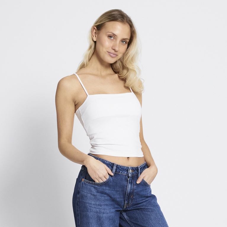 Cropped singlet "Lily" White